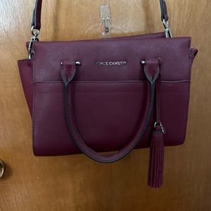 Vince Camuto Burgundy Leather Purse